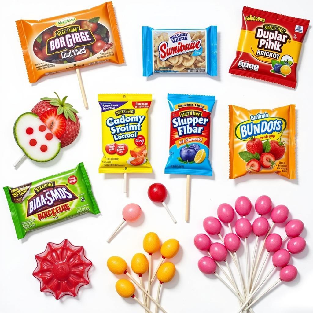 Assortment of Colorful Sugar-Free Lollipops