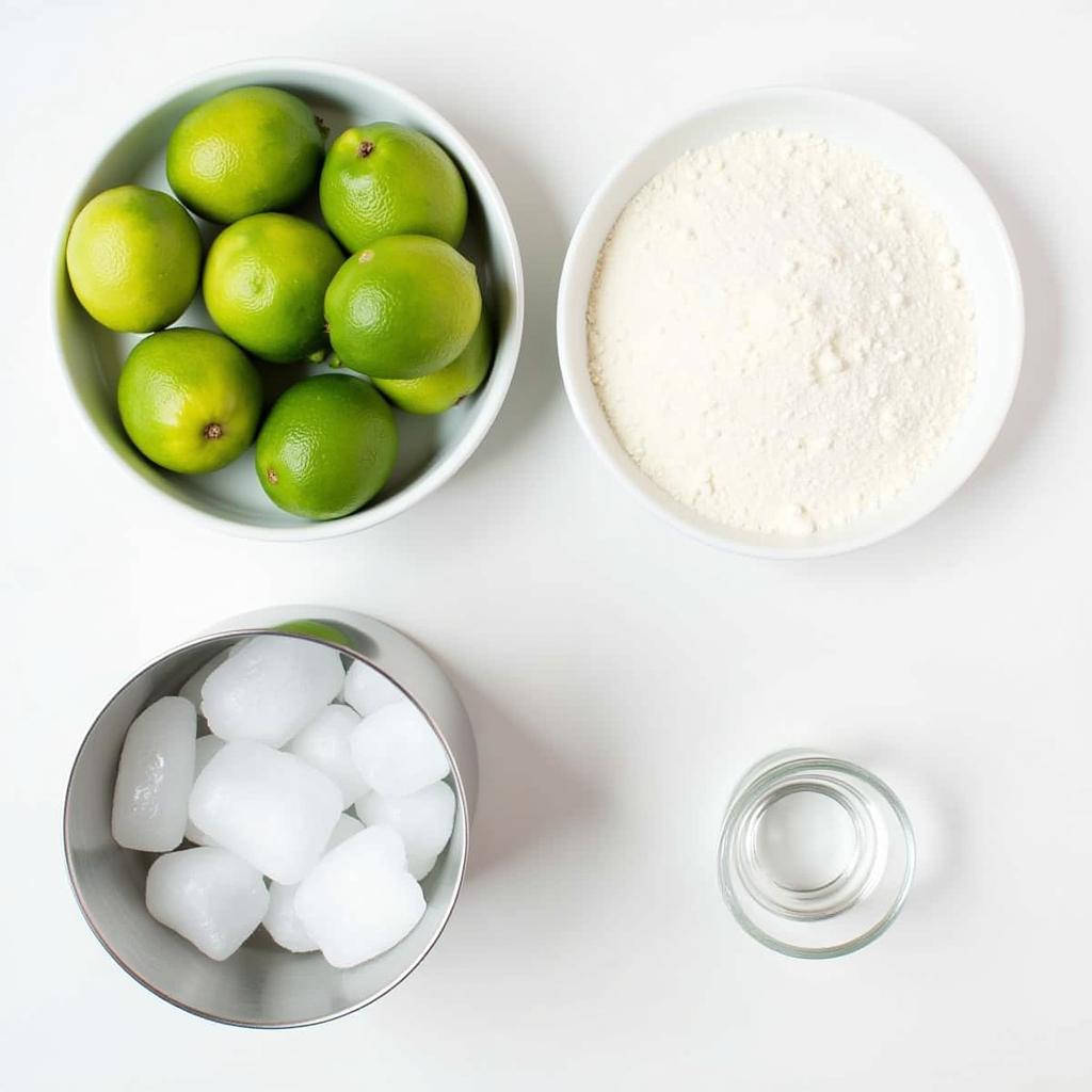 Ingredients for Sugar-Free Margarita Mix