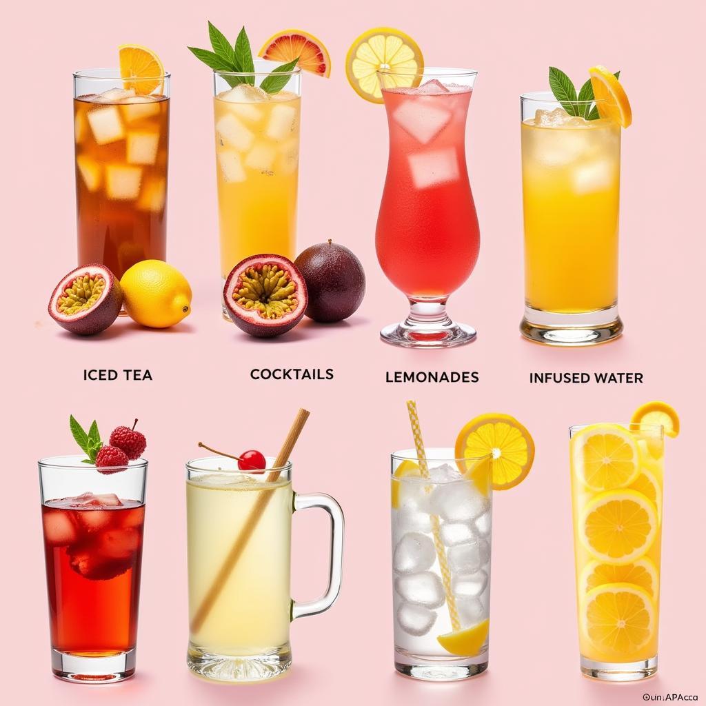 Refreshing Sugar-Free Passion Fruit Drinks