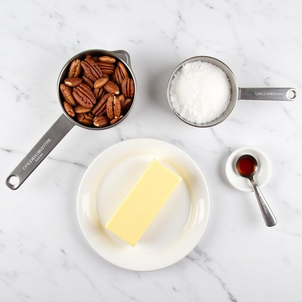 Ingredients for Sugar Free Pecan Brittle