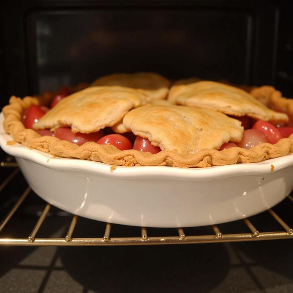 Baking a Sugar Free Rhubarb Pie