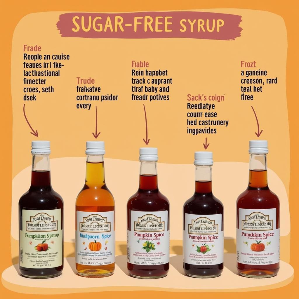 Various Sugar Free Syrup Options