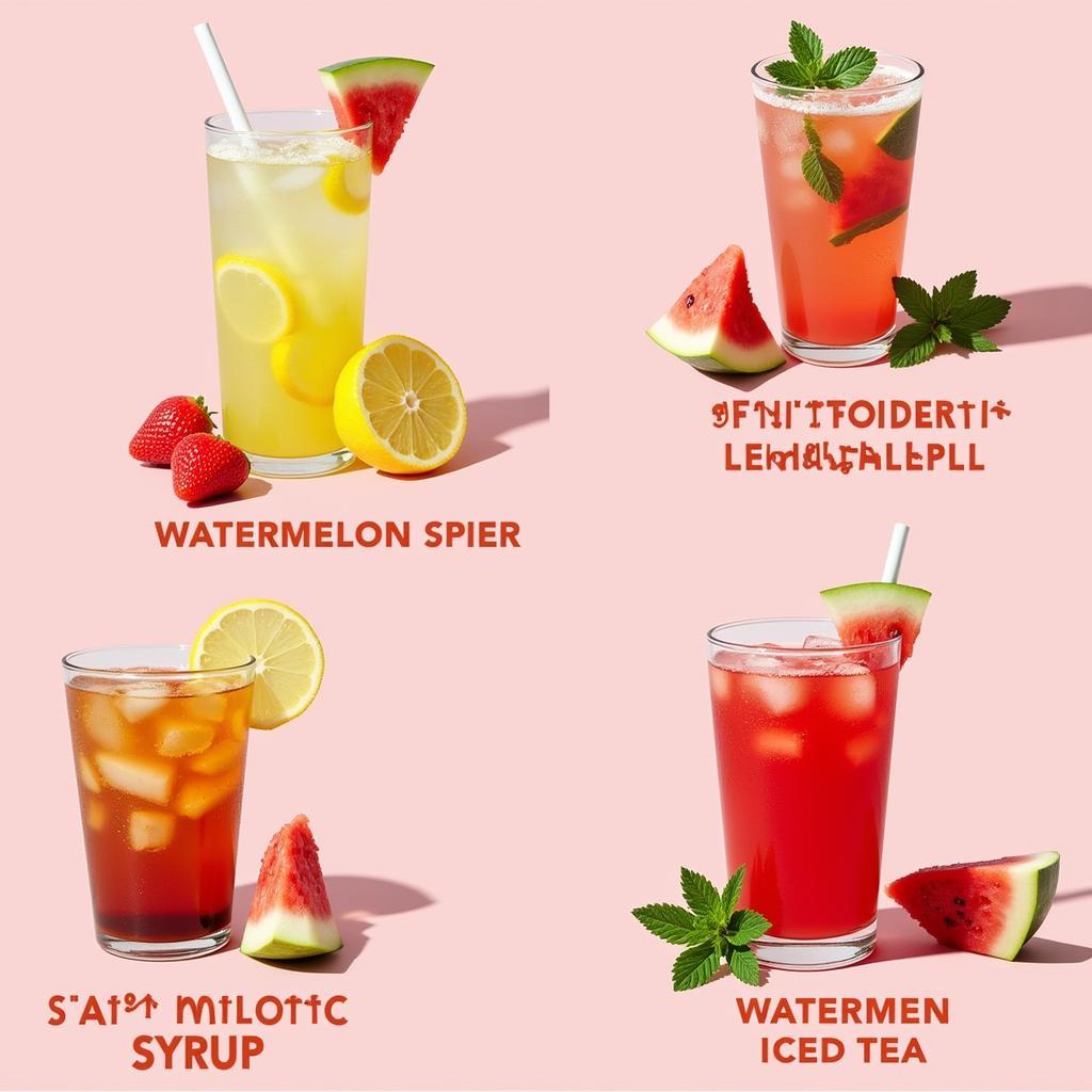 Refreshing Sugar-Free Watermelon Syrup Drinks