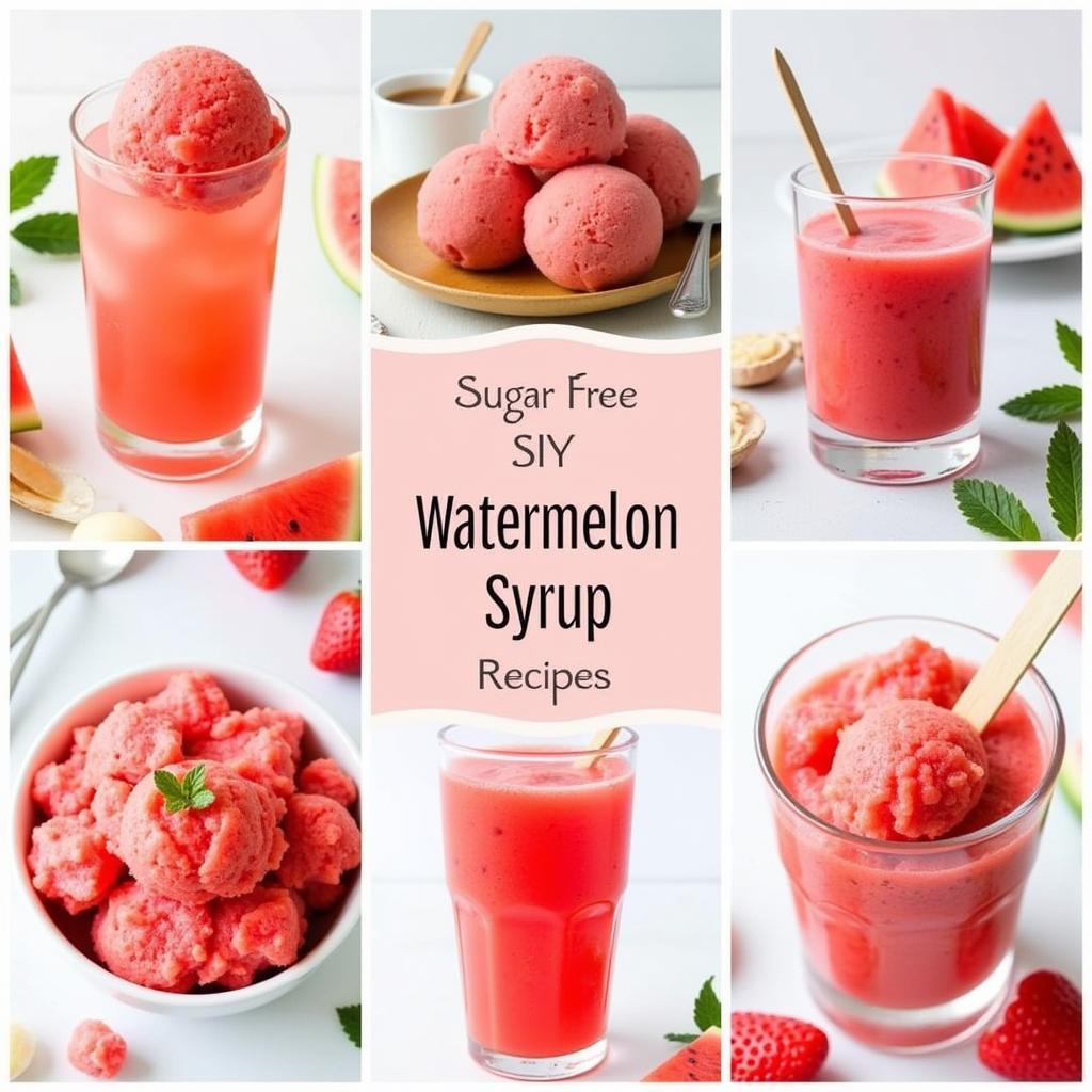 Creative Recipes with Sugar-Free Watermelon Syrup