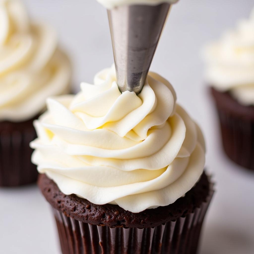 Piping Sugar Free Whipped Cream Frosting