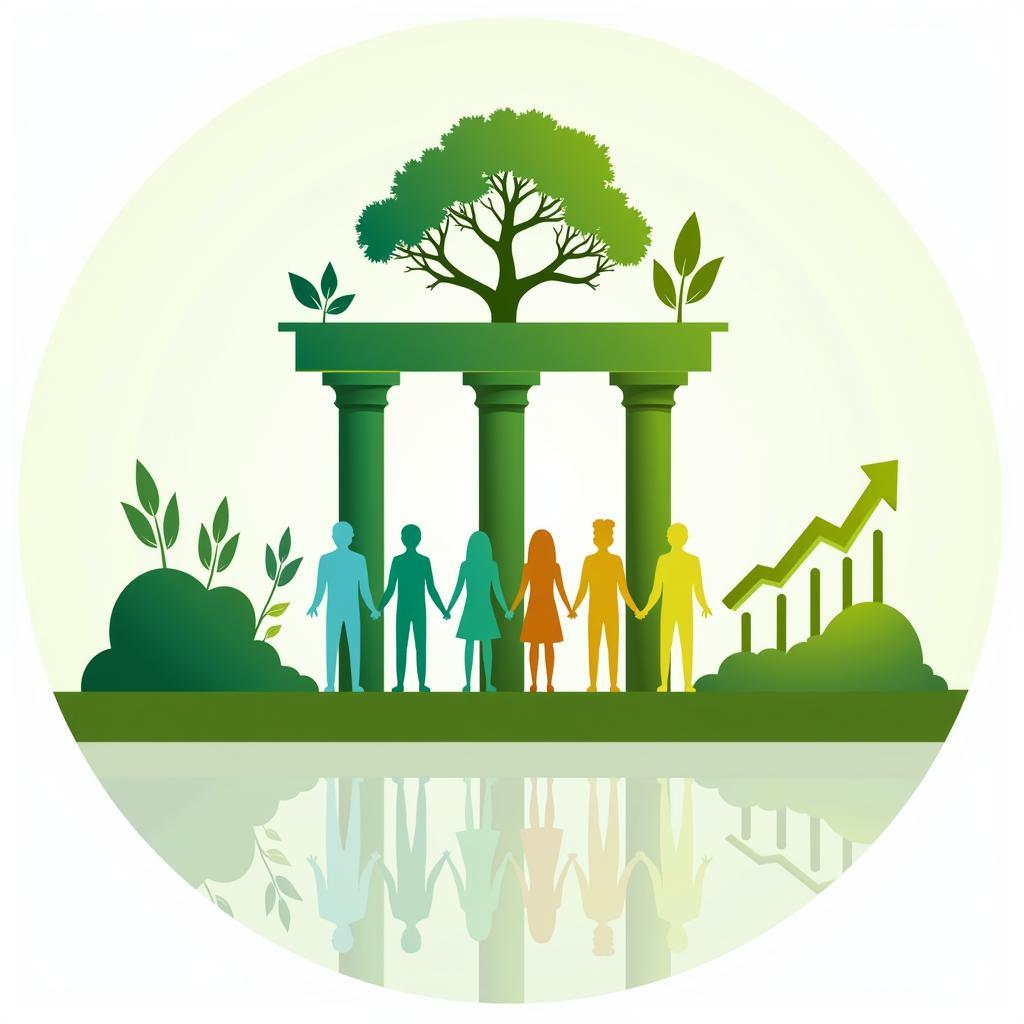 Sustainability Three Pillars: Environment, Society, Economy