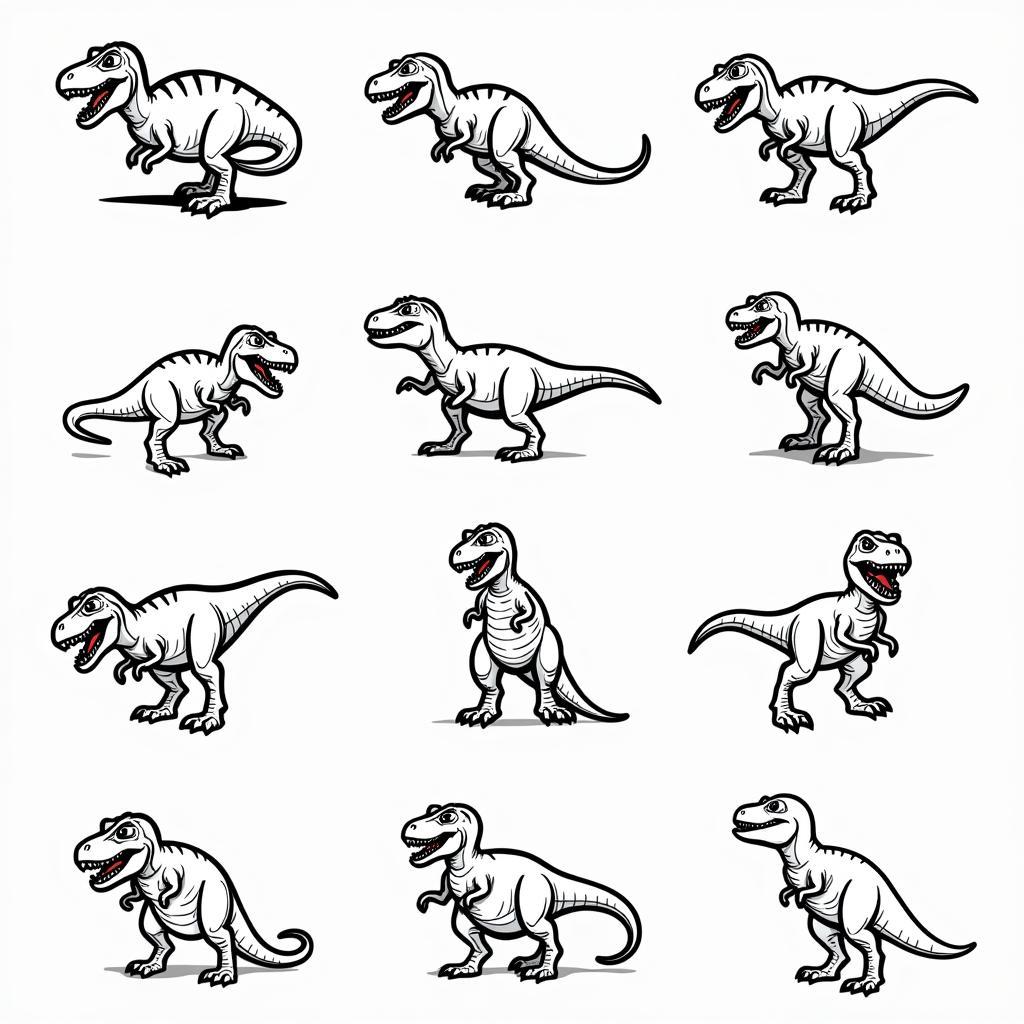 various-t-rex-svg-designs