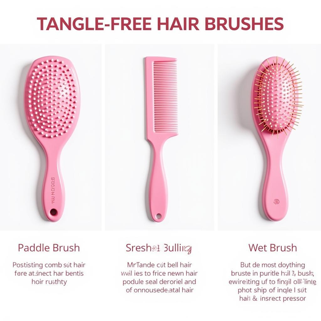 Different Types of Tangle-Free Hair Brushes