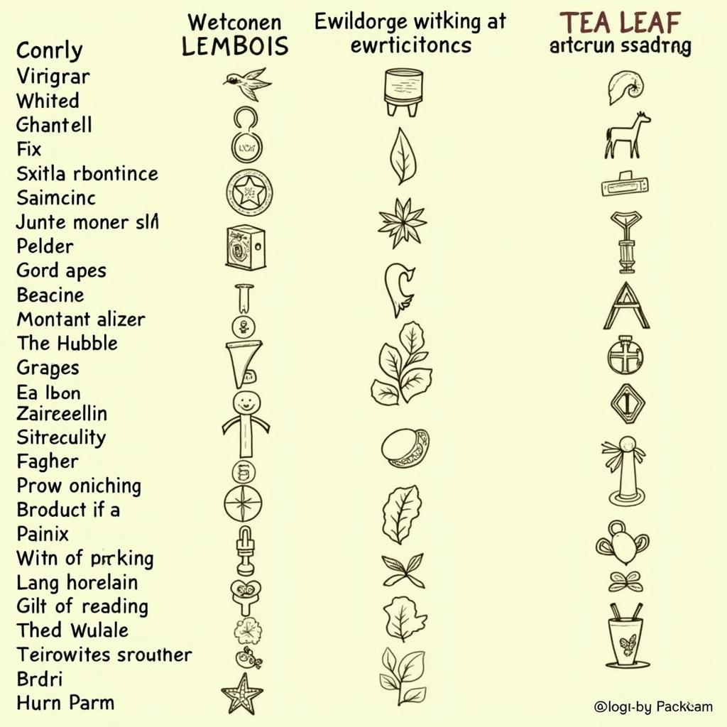 Tea Leaf Reading Symbols Guide