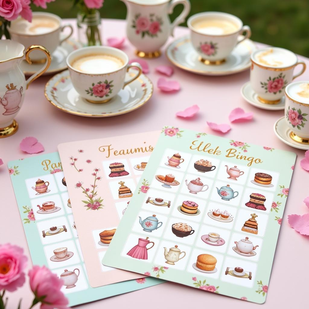 Printable Tea Party Bingo Cards