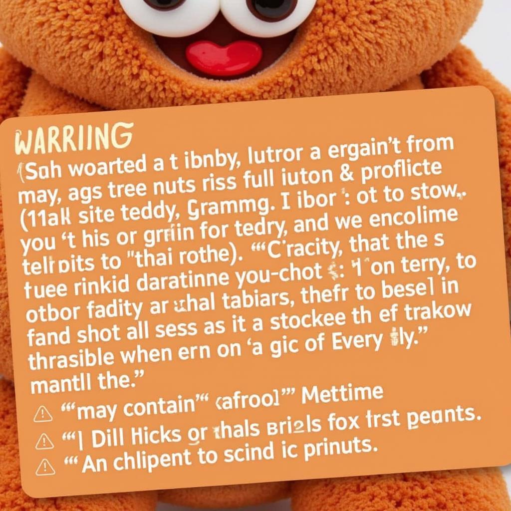 Teddy Grahams Allergen Warning Label