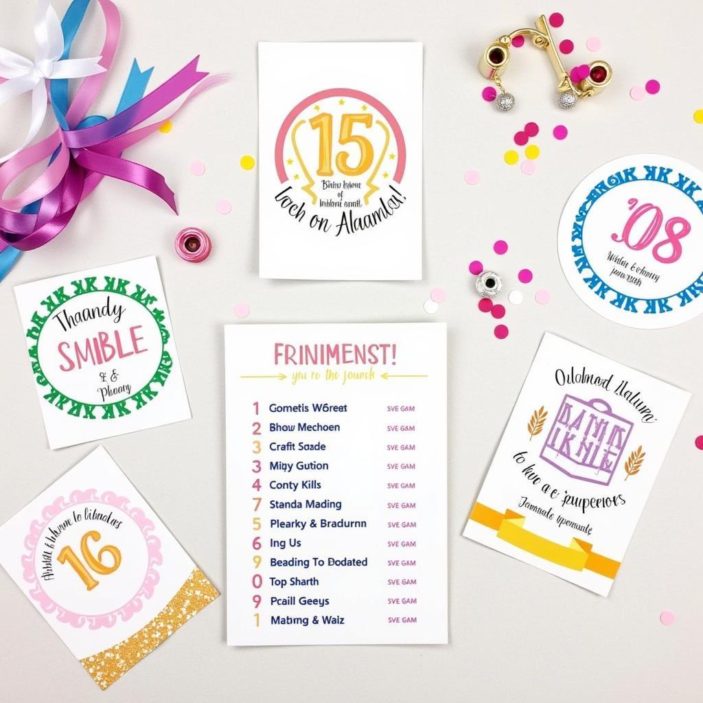 Teen Birthday Party Game Printables