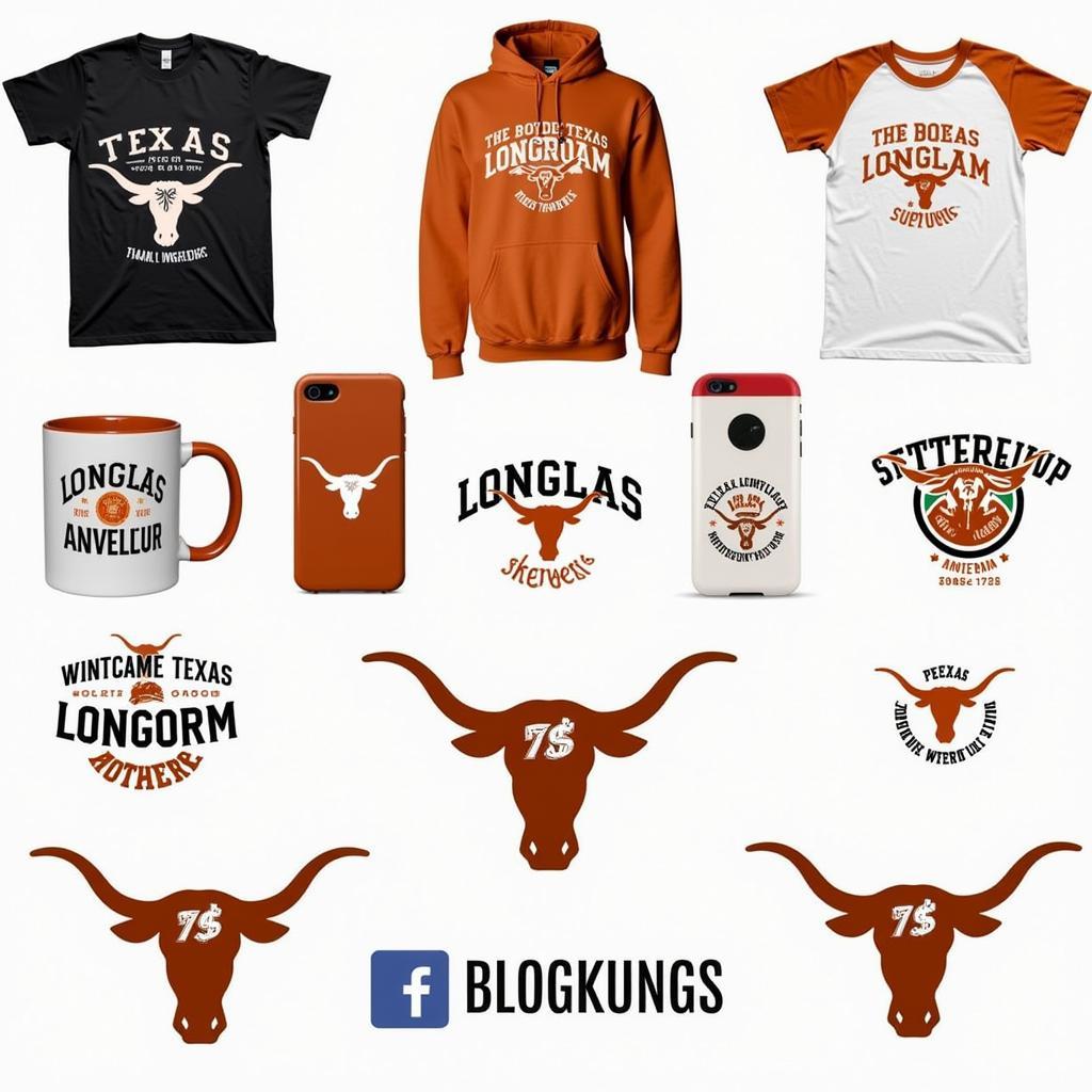 Texas Longhorn SVG on Different Materials