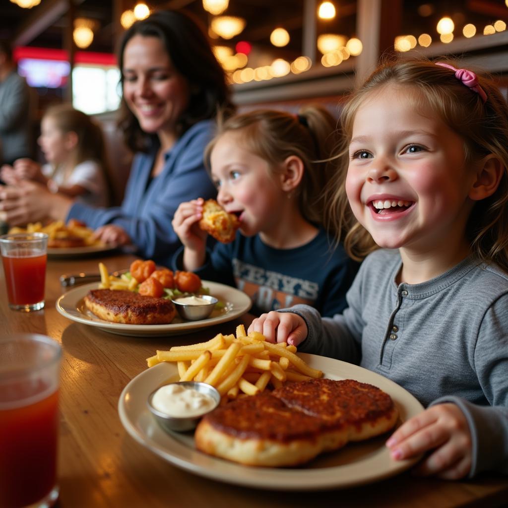 Kids enjoying a meal at Texas Roadhouse