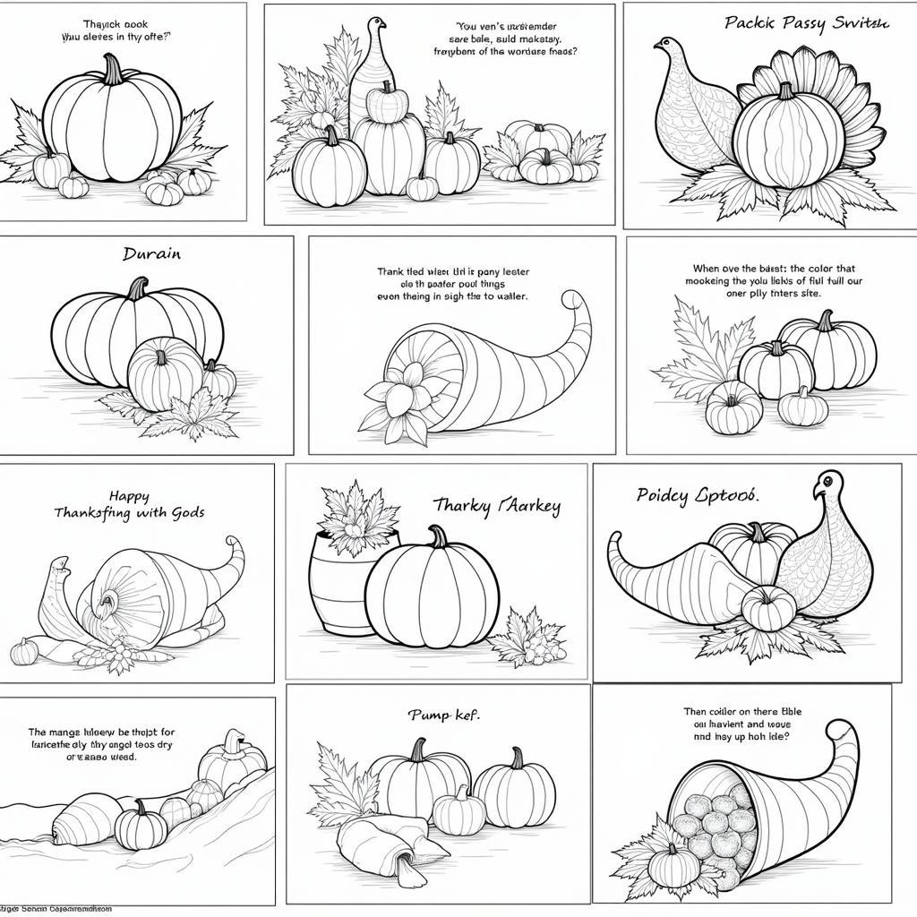 Free Thanksgiving Bible Verse Coloring Pages