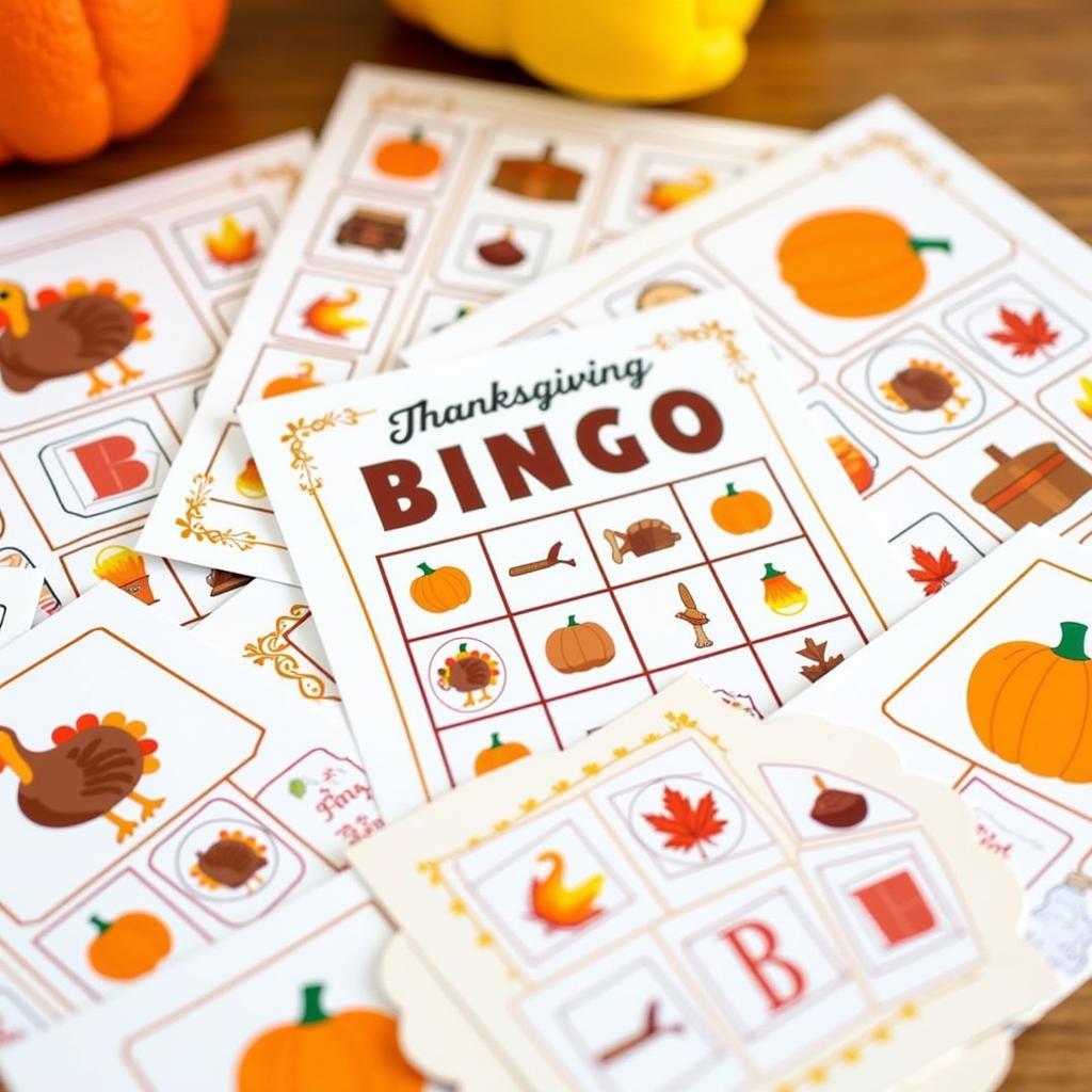 Printable Thanksgiving Bingo Cards