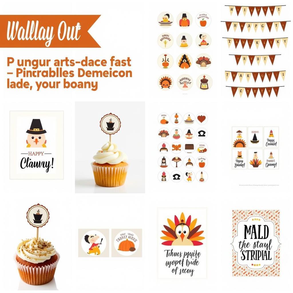 Thanksgiving Printable Decor Variety