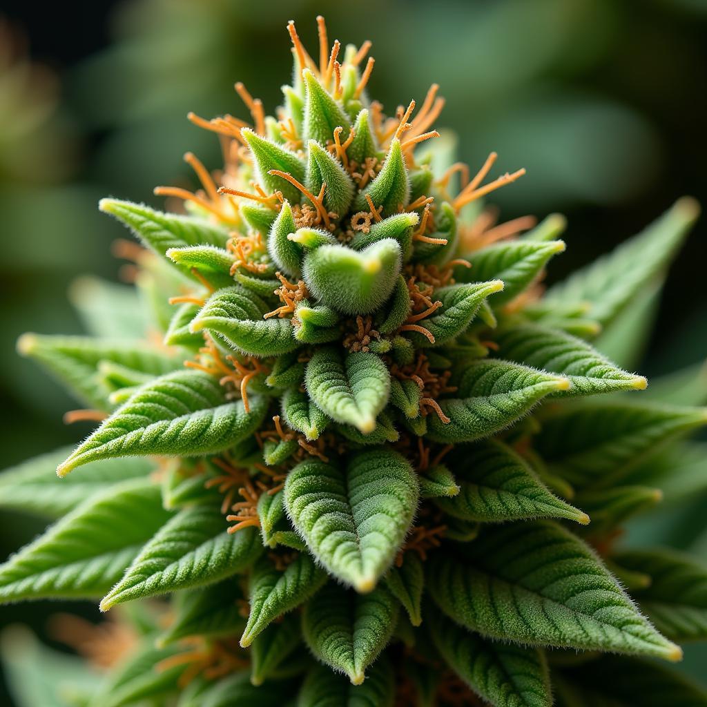 Close-up of THCA Flower