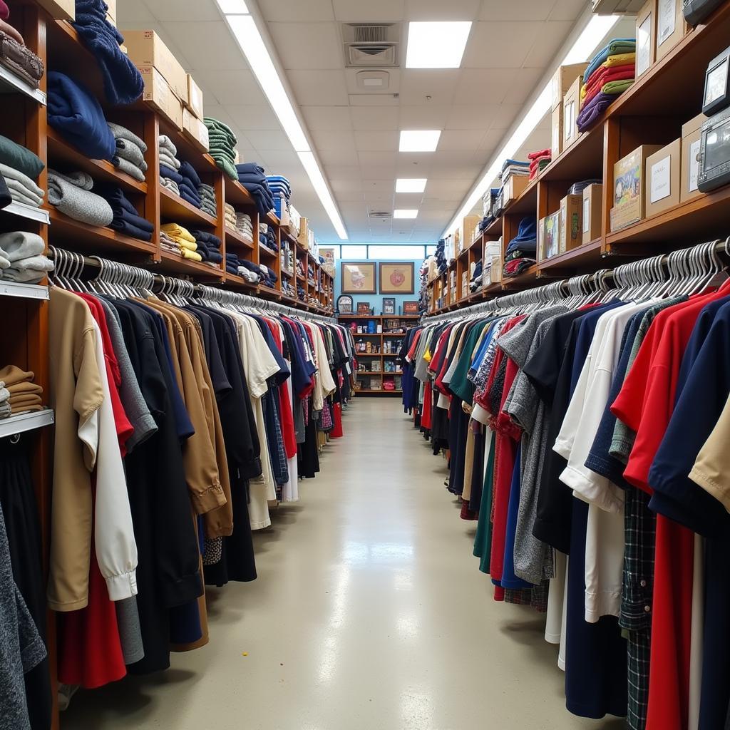 Thrift Store Clothing Racks