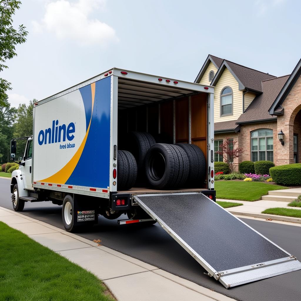 Tire Delivery Truck