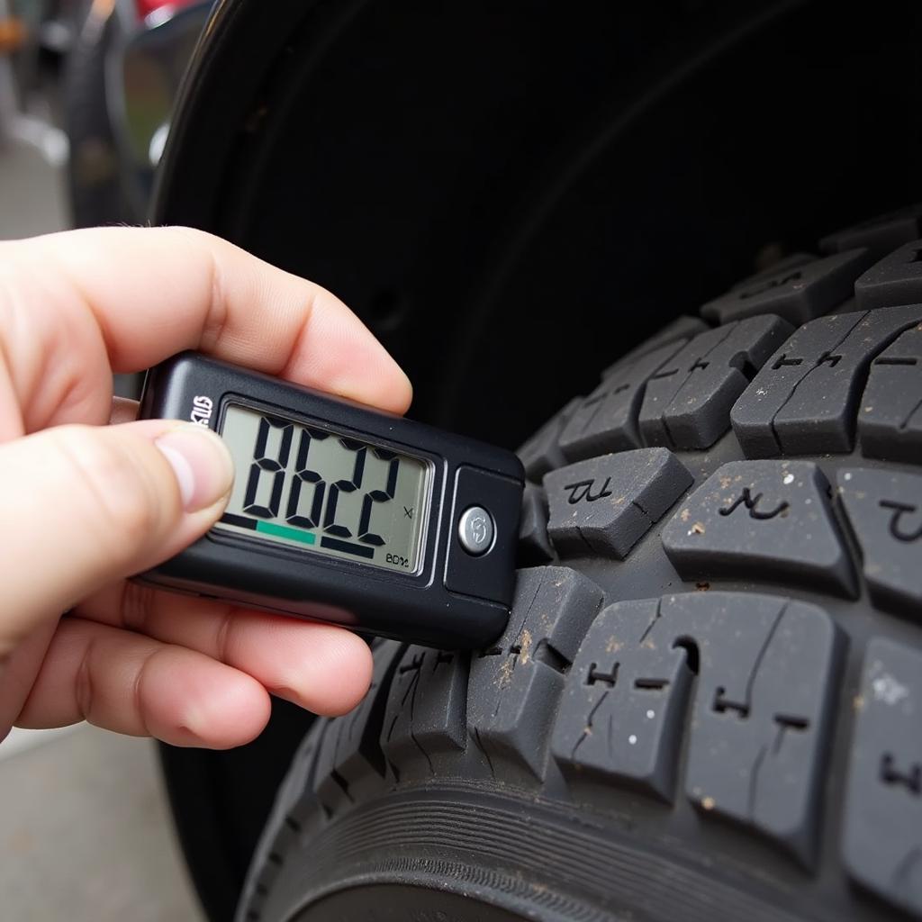 Measuring Tire Tread Depth