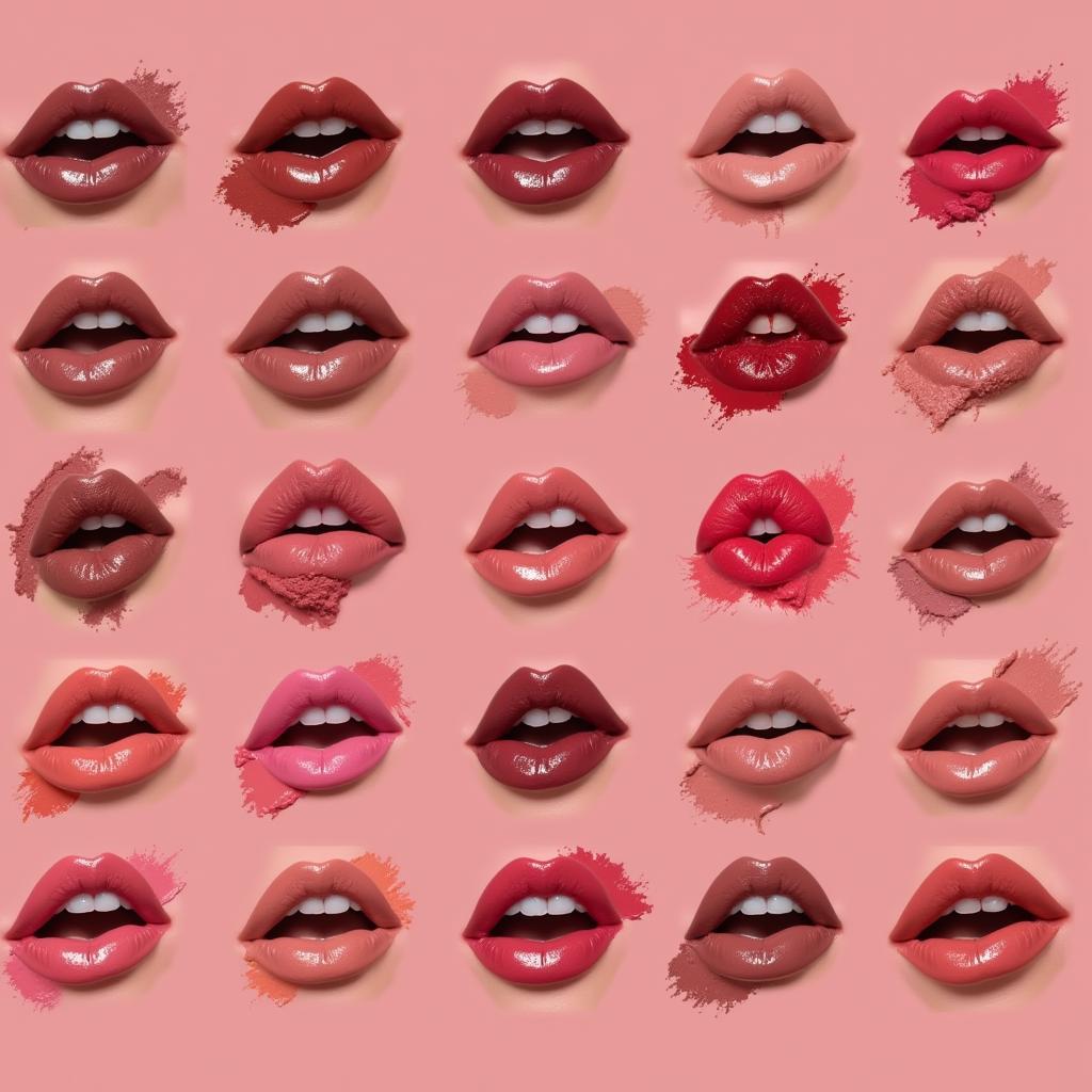 Lipstick Swatches on Different Skin Tones