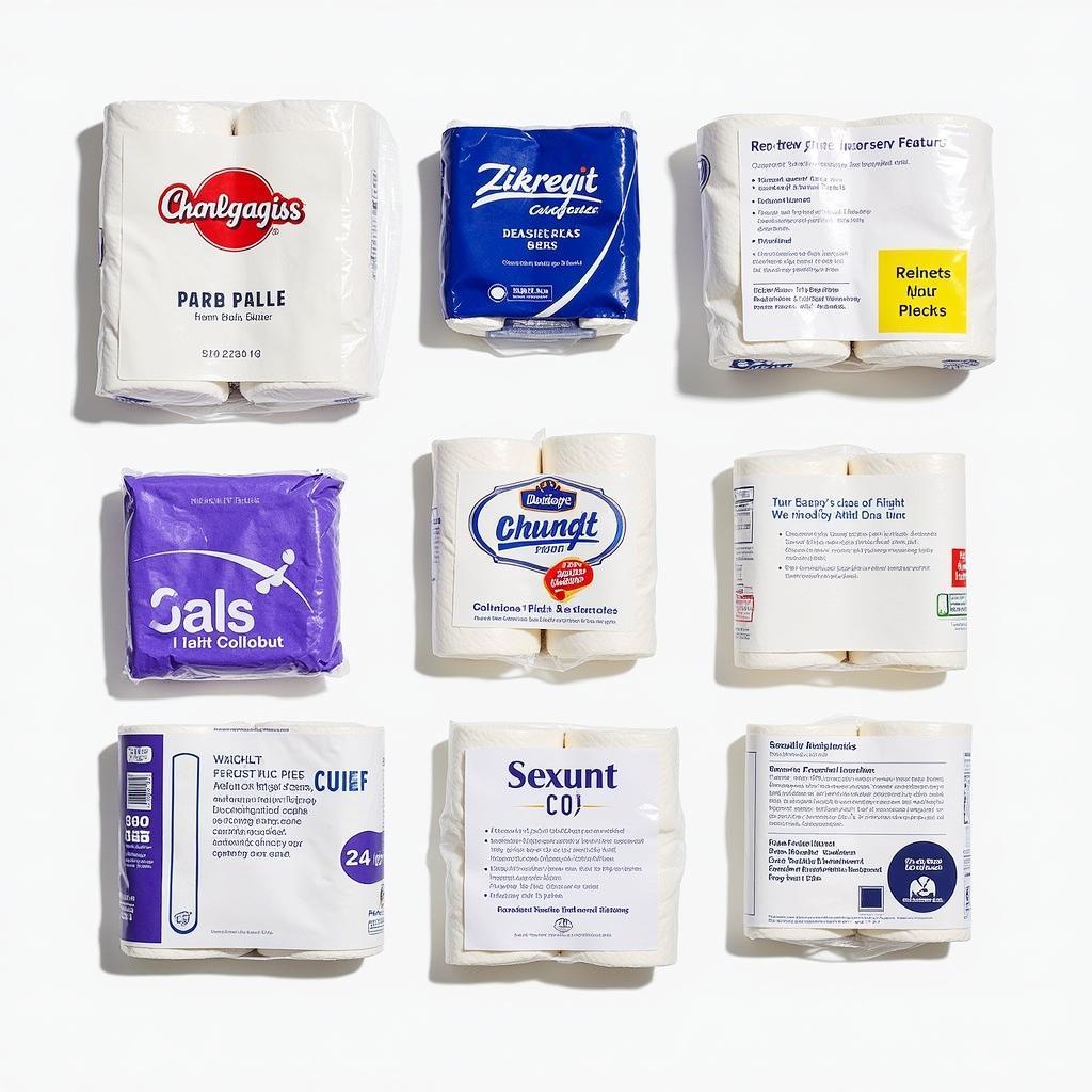 A Variety of Toilet Paper Sample Packs