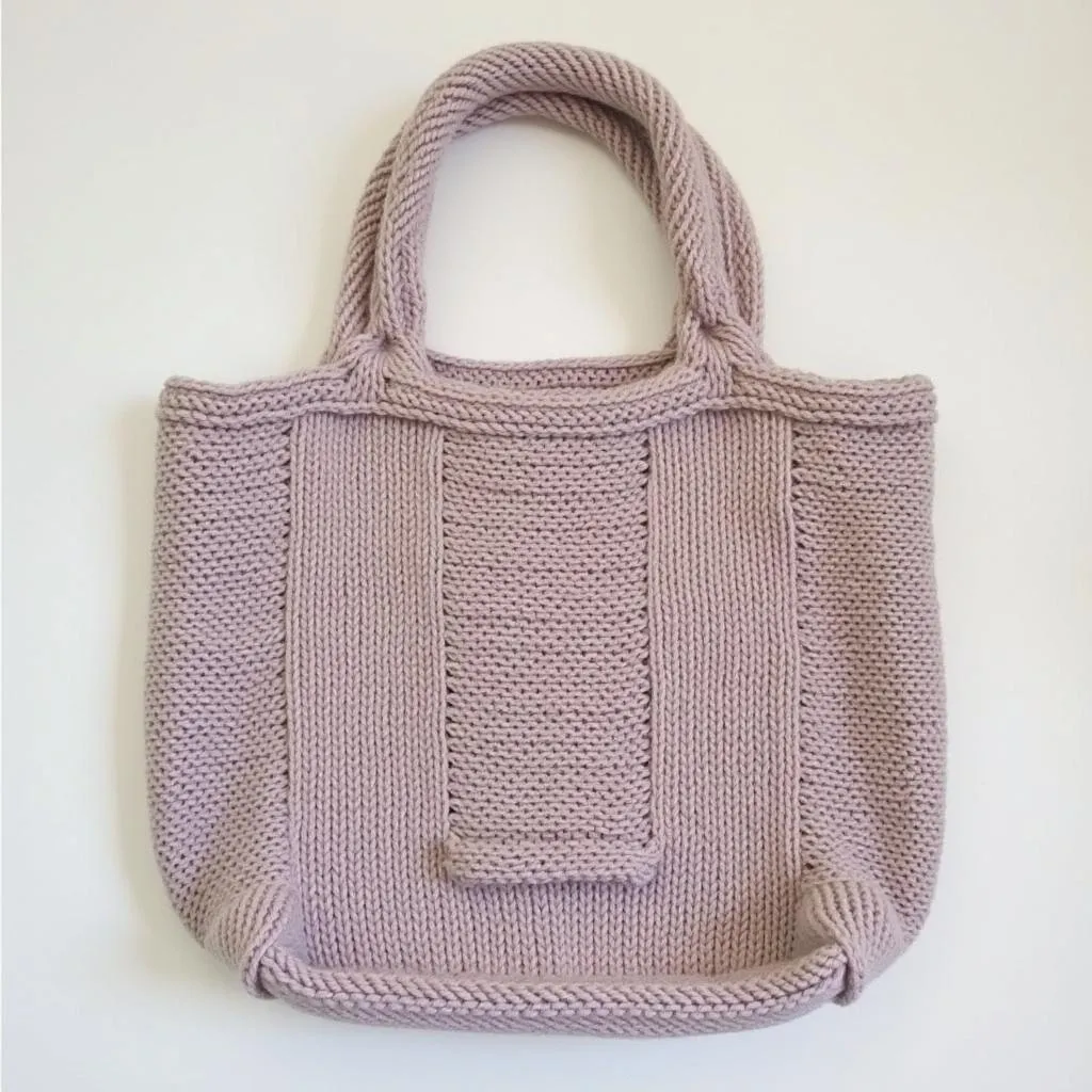 Free Knitting Pattern for a Tote Bag