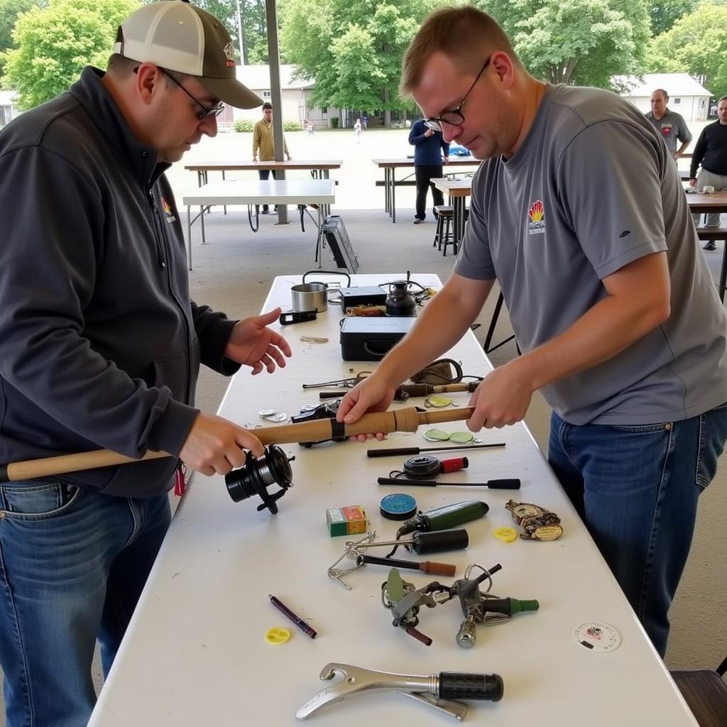 Trading old fishing gear for a tackle box