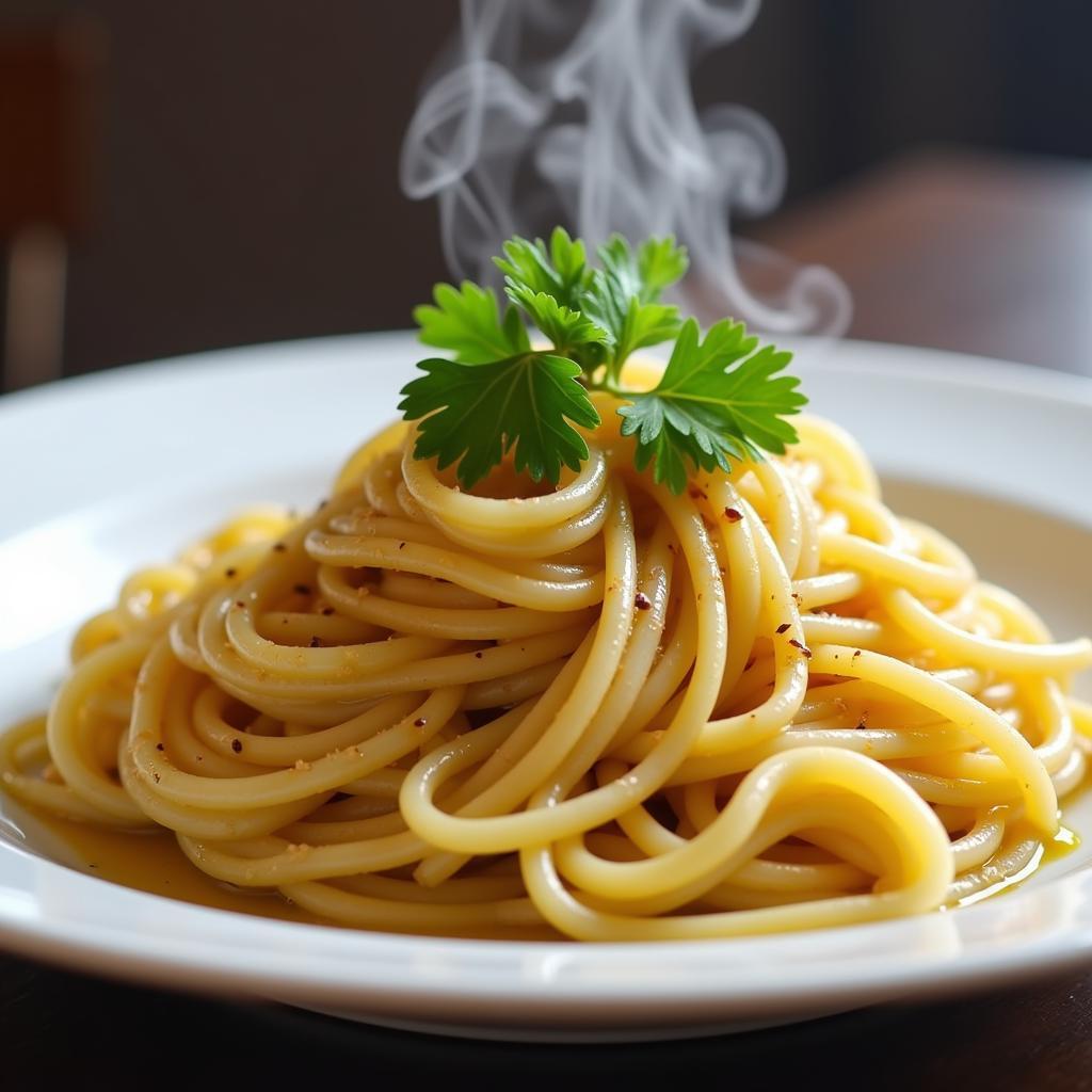 Truffle Oil Drizzled over Gluten-Free Pasta