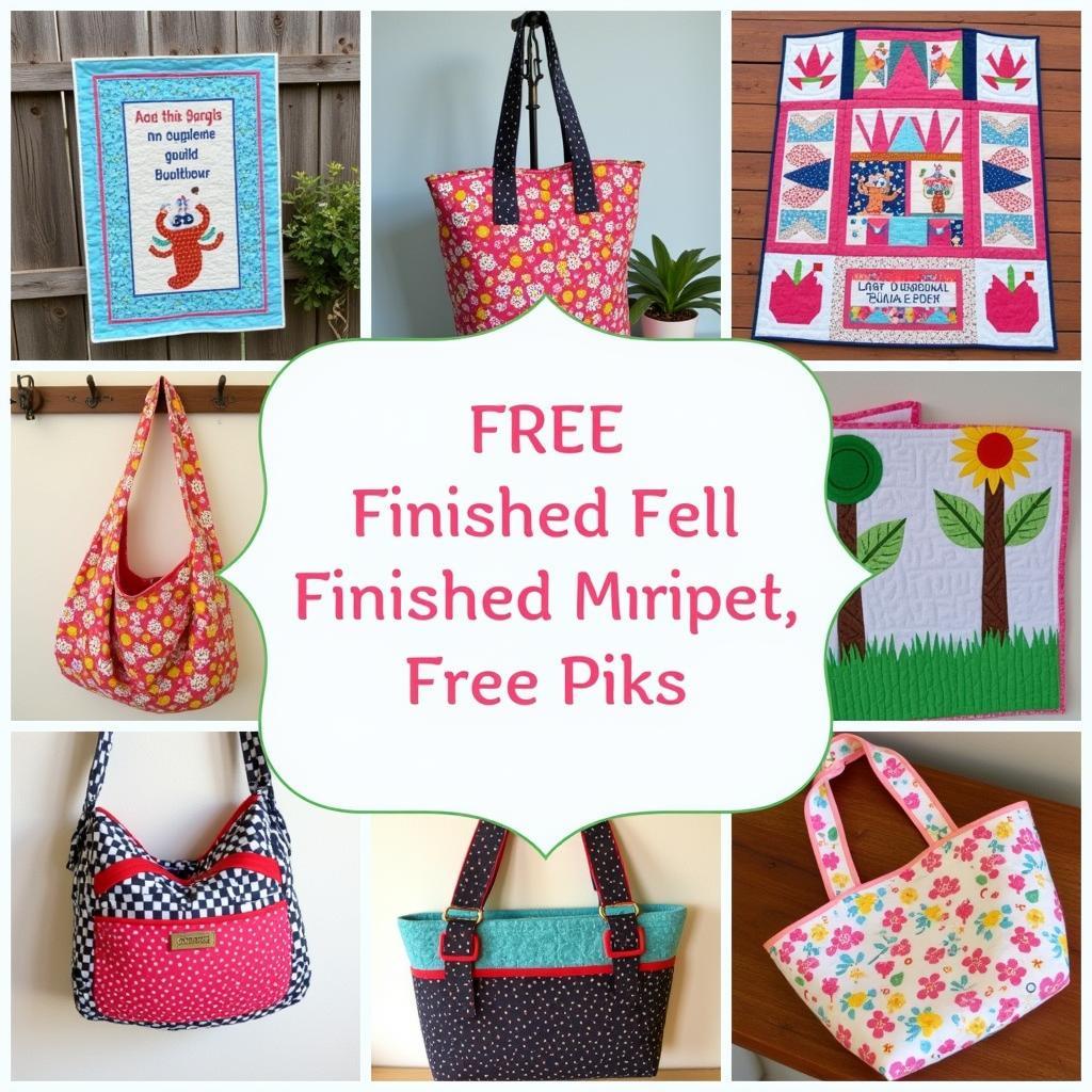 Examples of free Tula Pink patterns for sewing and quilting