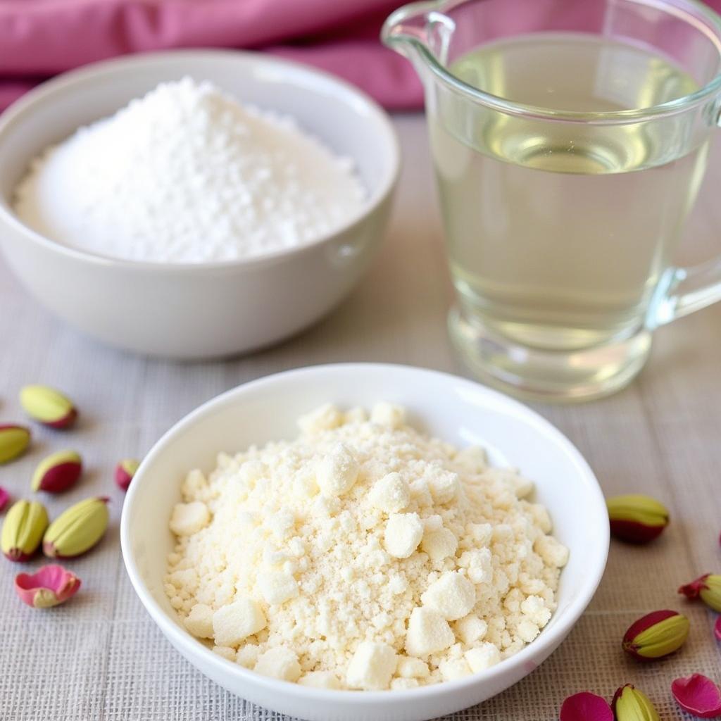 Turkish Delight Ingredients Close Up