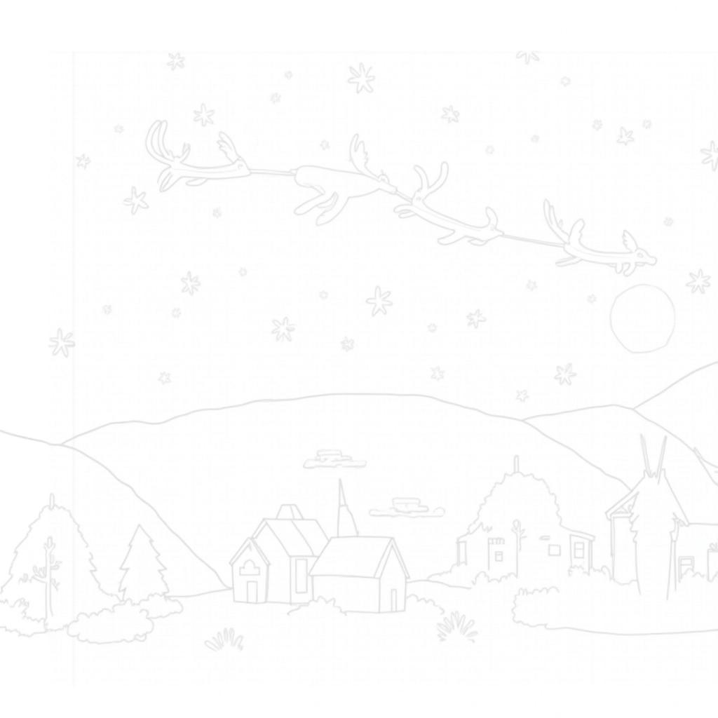 Reindeer coloring page