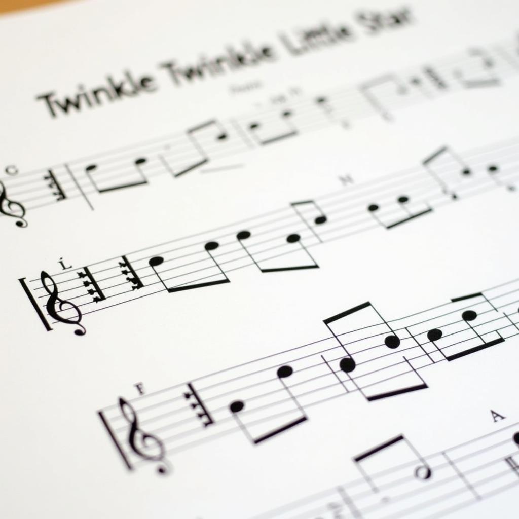 Beginner Piano Sheet Music: "Twinkle Twinkle Little Star"