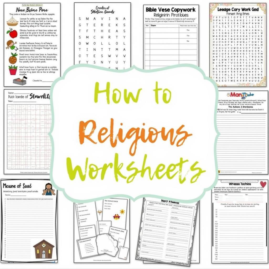 Types of Religious Worksheets