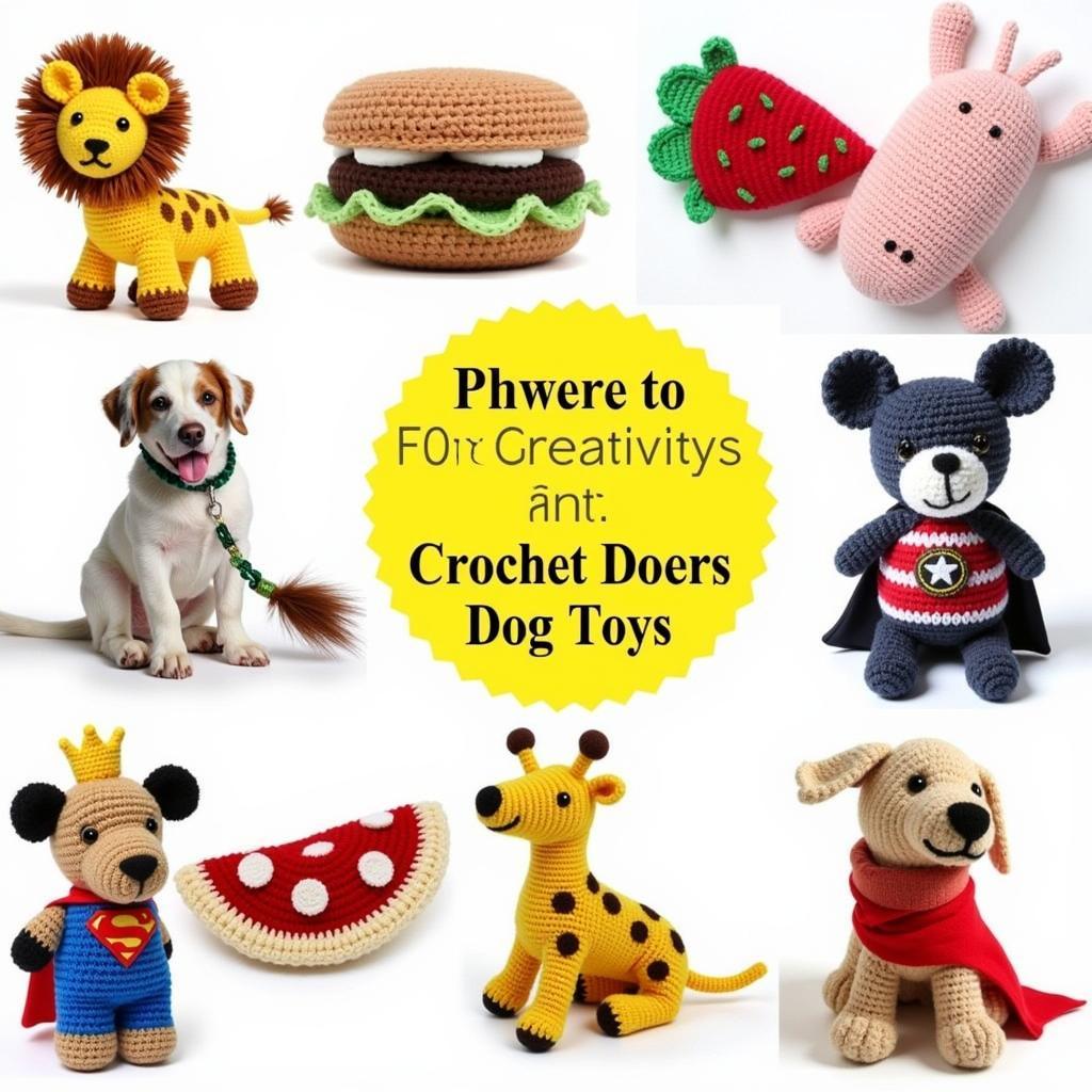 Creative and Unique Crochet Dog Toys