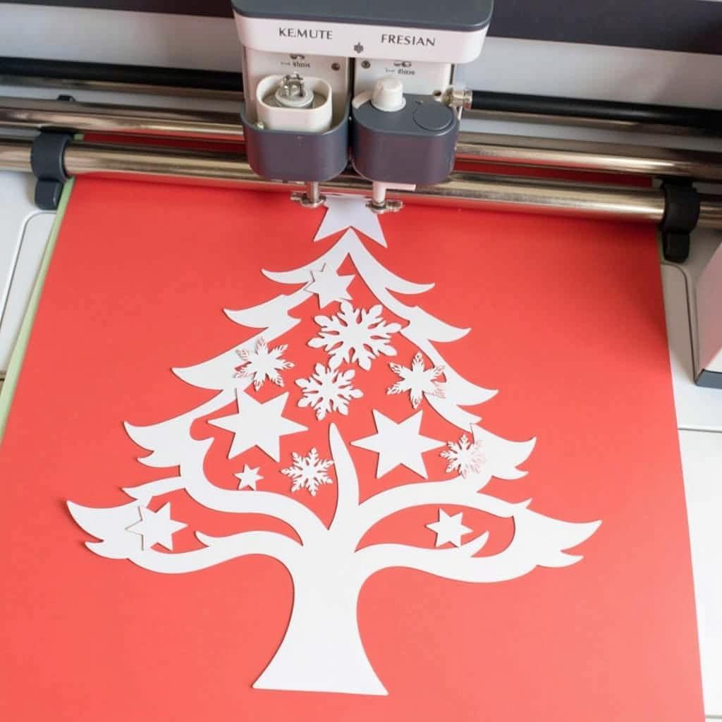 Using Merry Christmas SVG Files with a Cricut Machine