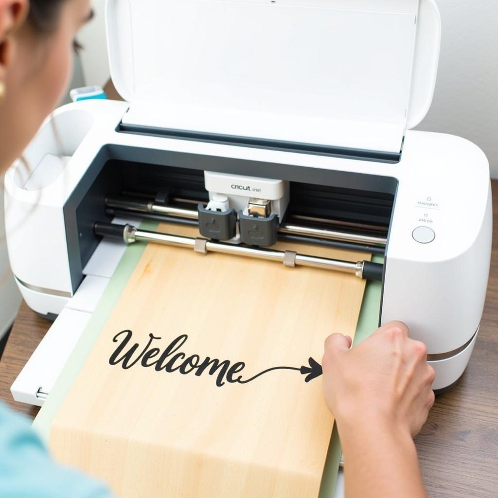 Using Free Welcome SVG with Cricut