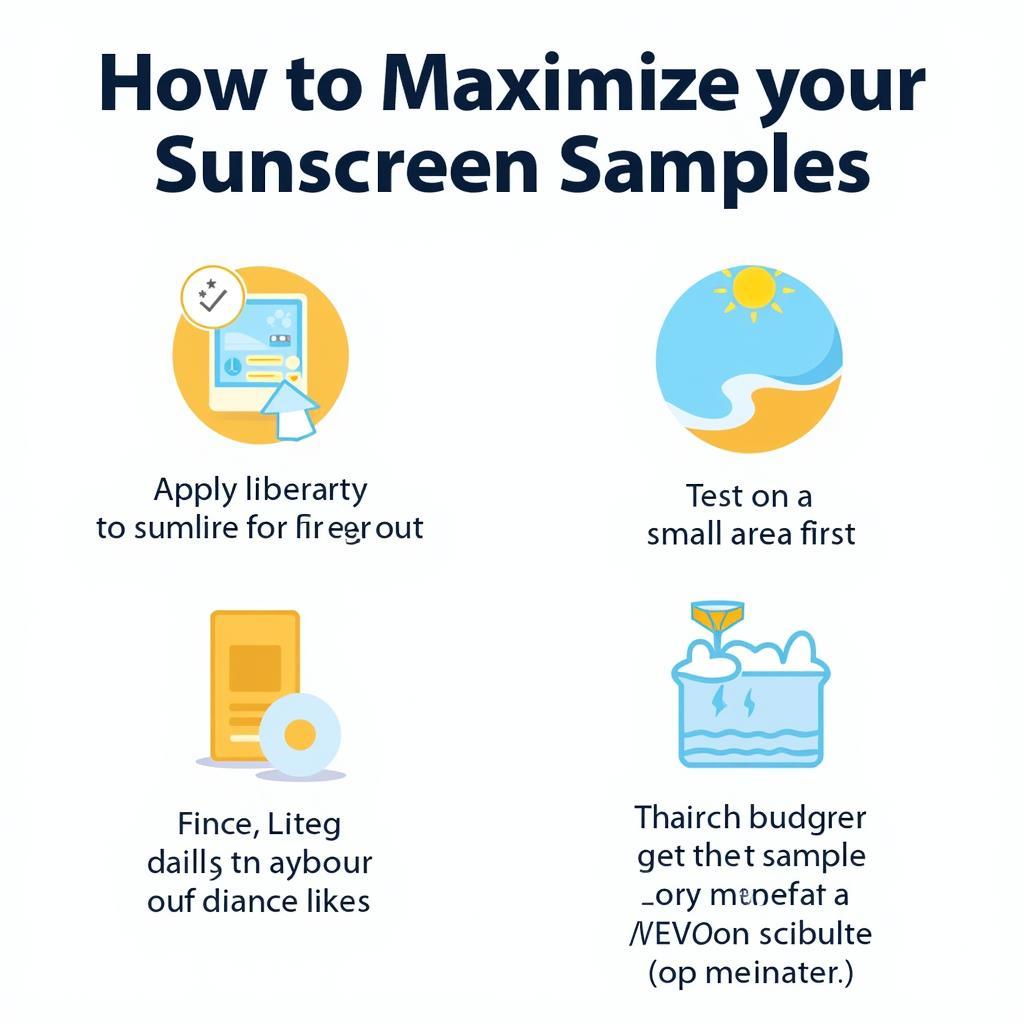 Tips for using sunscreen samples effectively