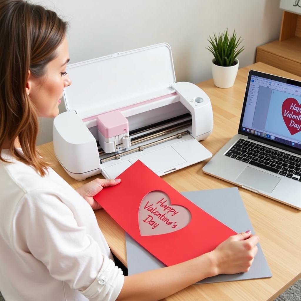 Using Free Valentine's SVG with Cricut