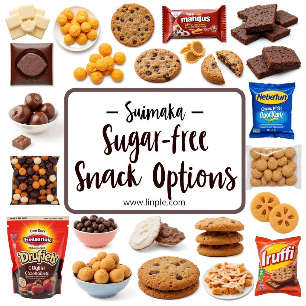 A Selection of Various Sugar-Free Snacks