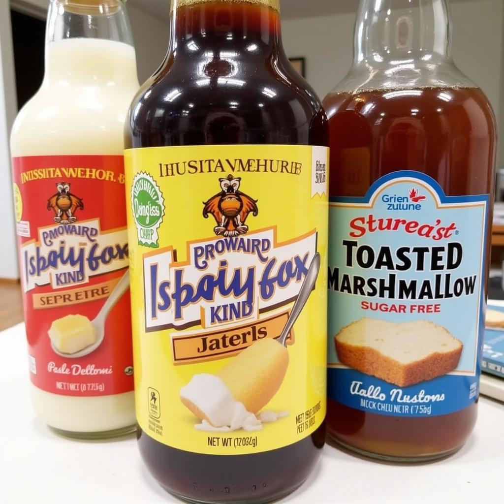 Variety of Sugar-Free Toasted Marshmallow Syrups