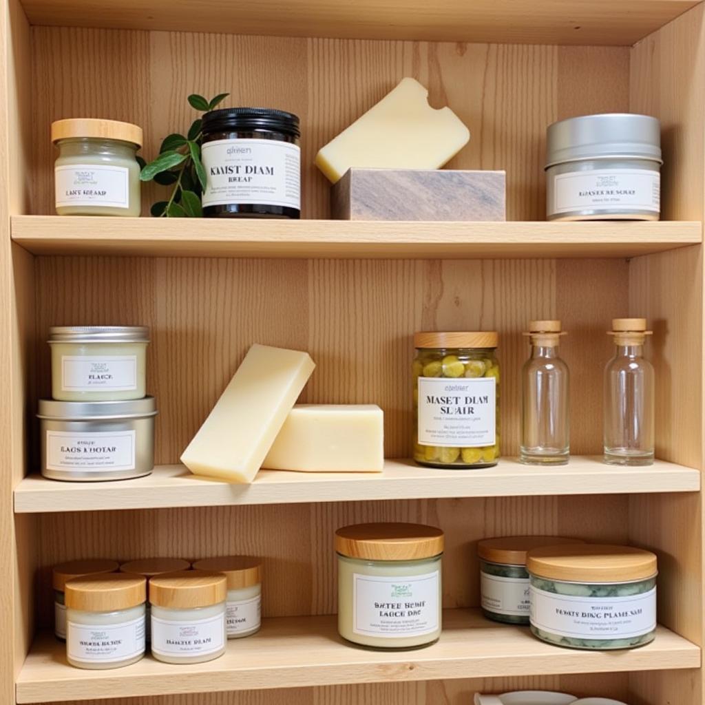 Eco-Friendly Skin Care Products on Display