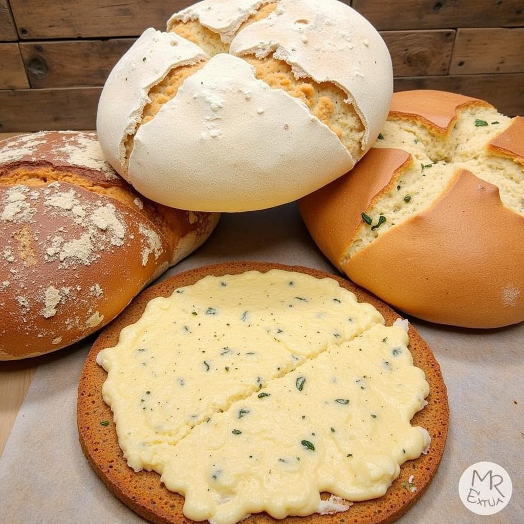 Selection of gluten-free breads made with Steve's flour