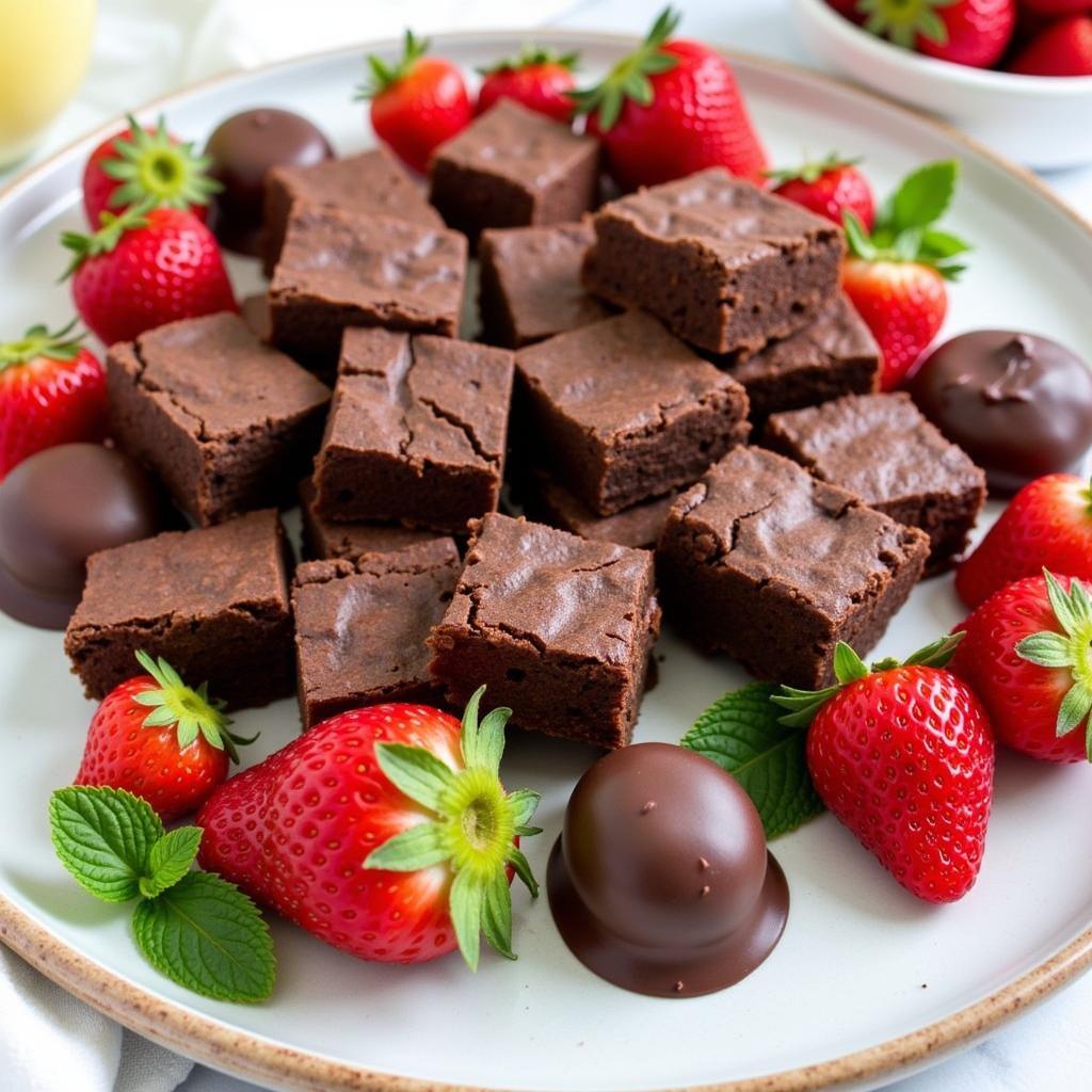 Vegan and Gluten-Free Chocolate Dessert Platter