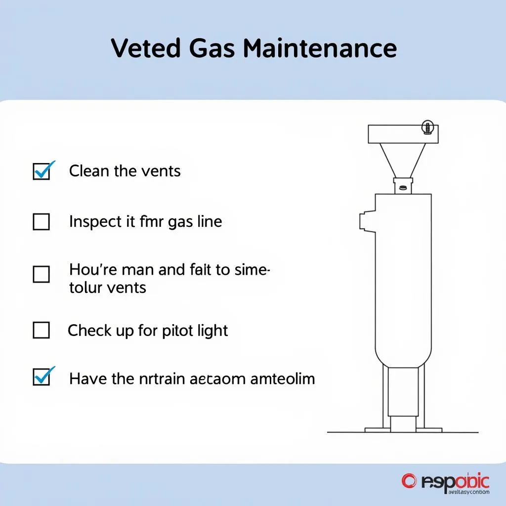 Maintenance tips for a vented gas heater