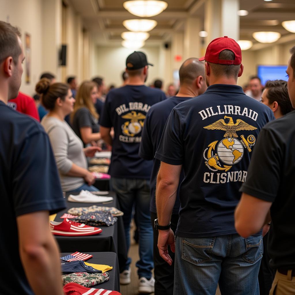 Veterans attending an event