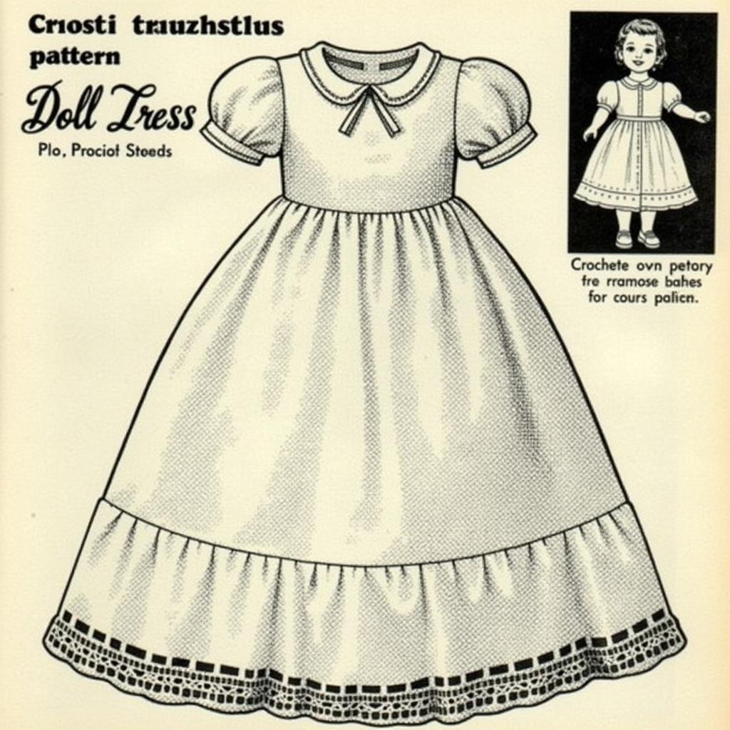 Vintage Crochet Dress Pattern