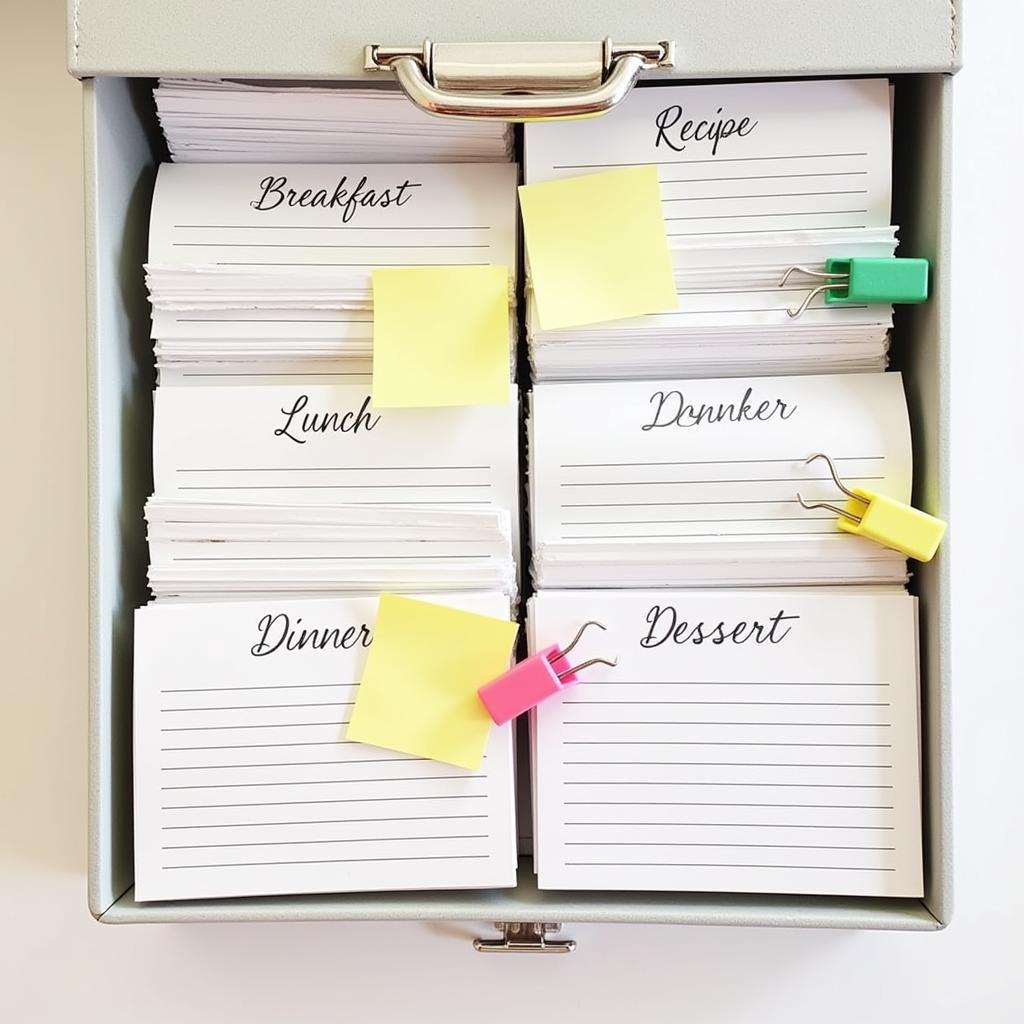 Visual Recipe Card Organization Tips