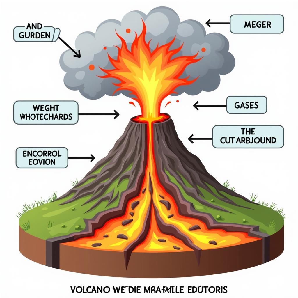 Volcanic Eruption Diagram